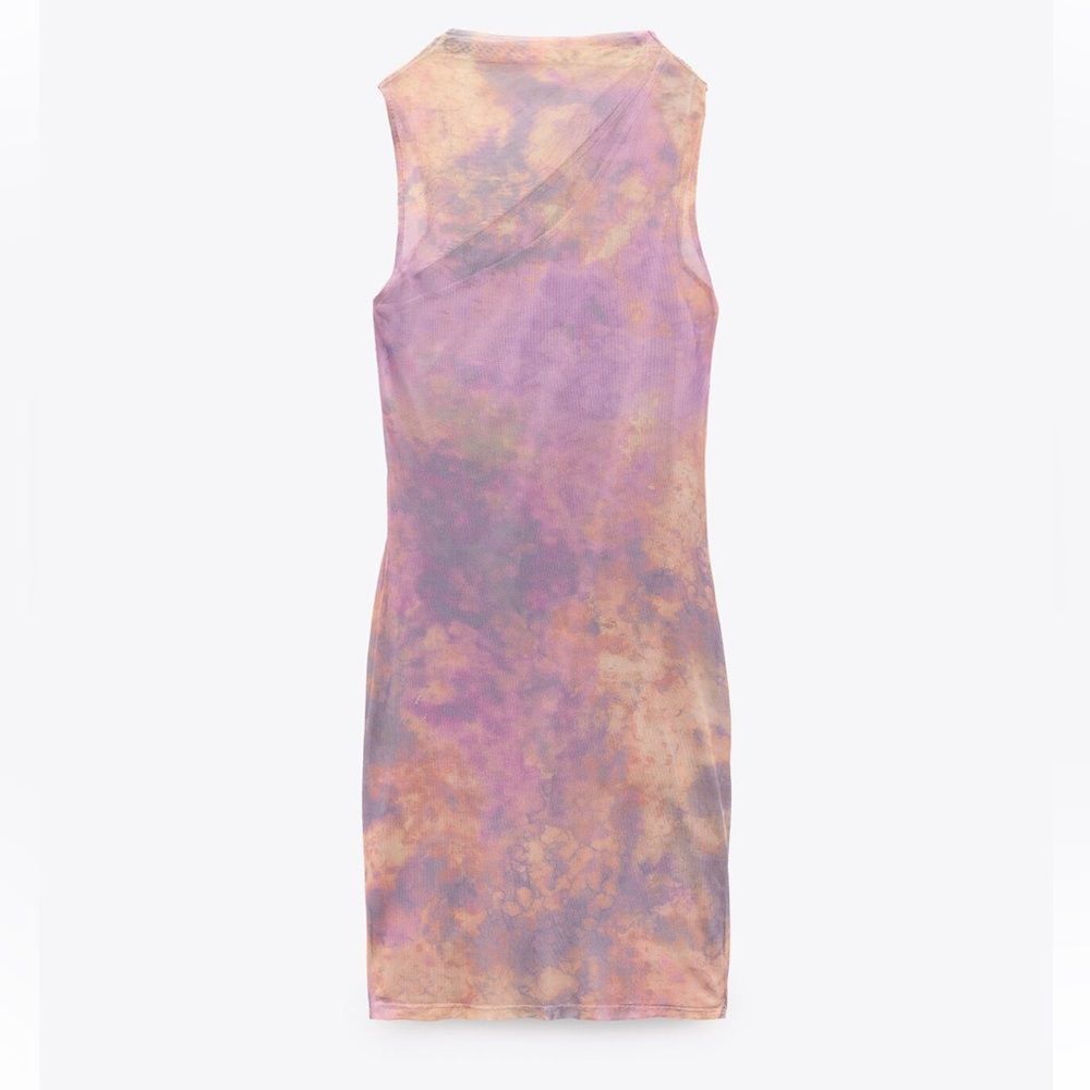 ZARA WOMAN NWT SHORT PRINTED TULLE DRESS 3056/338/054/015 - Picture 7 of 11